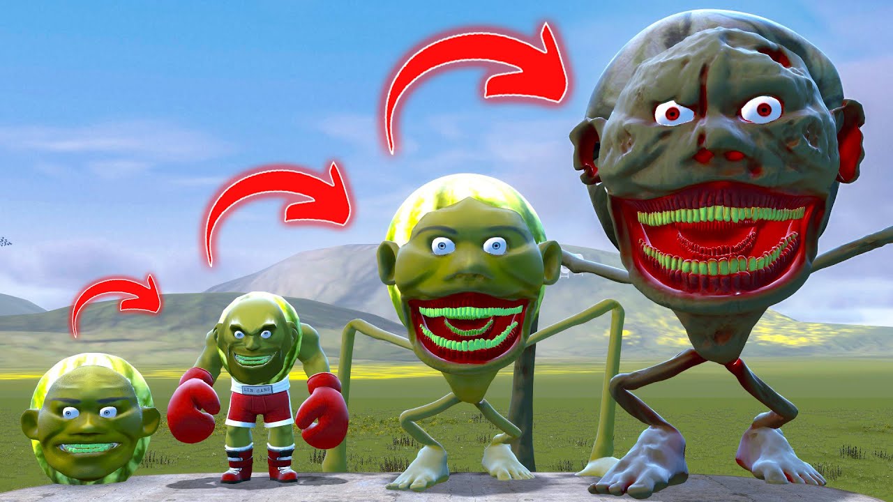 EVOLUTION OF NEW CURSED LIN GANG MELON TAPES FAMILY In Garry's Mod!