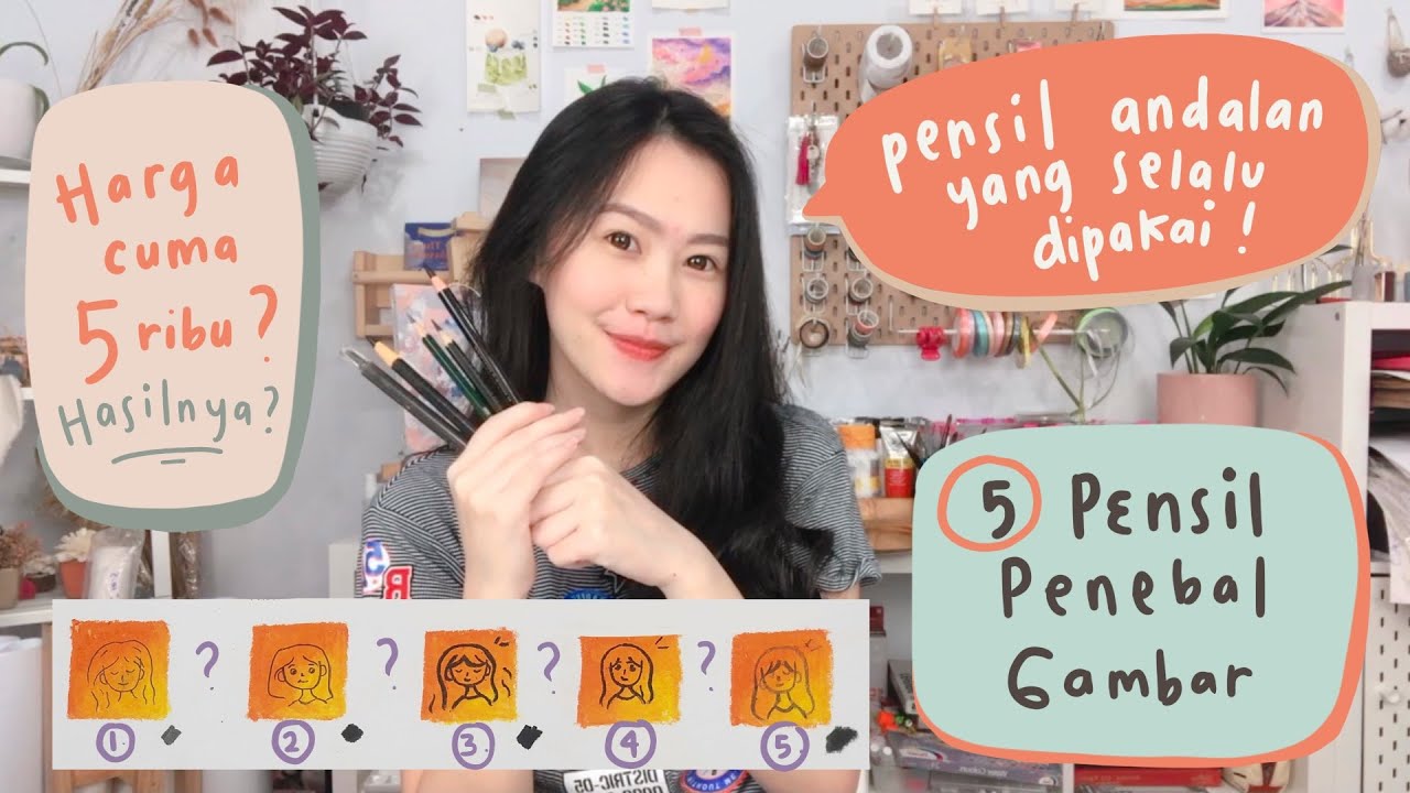 Pensil Penebal Gambar andalanku! Bandingin 5 pensil penebal Gambar! ✏️😱