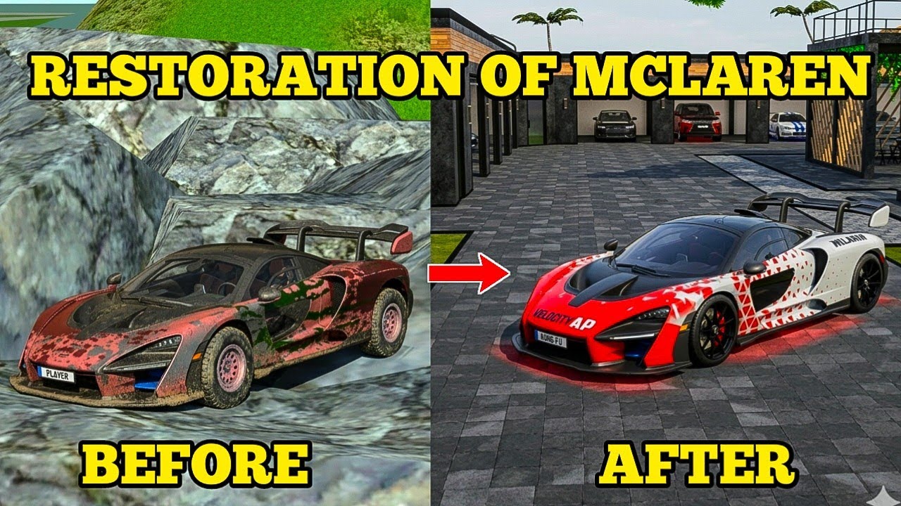 Restoration Of Abandoned McLaren Senna | Car Simulator 2 | New Update 