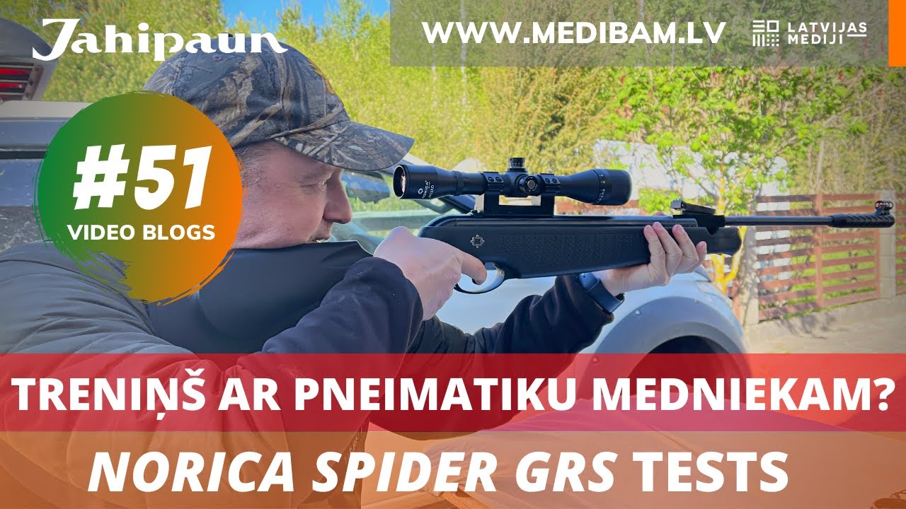 Norica SPIDER GRS tests. Cik efektīvi trenēties ar pneimatisko ieroci? Video bloga #51 epizode