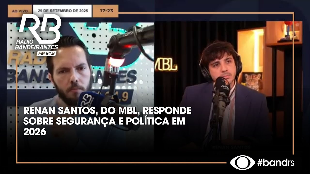 Renan Santos, do MBL, responde sobre segurança e política em 2026