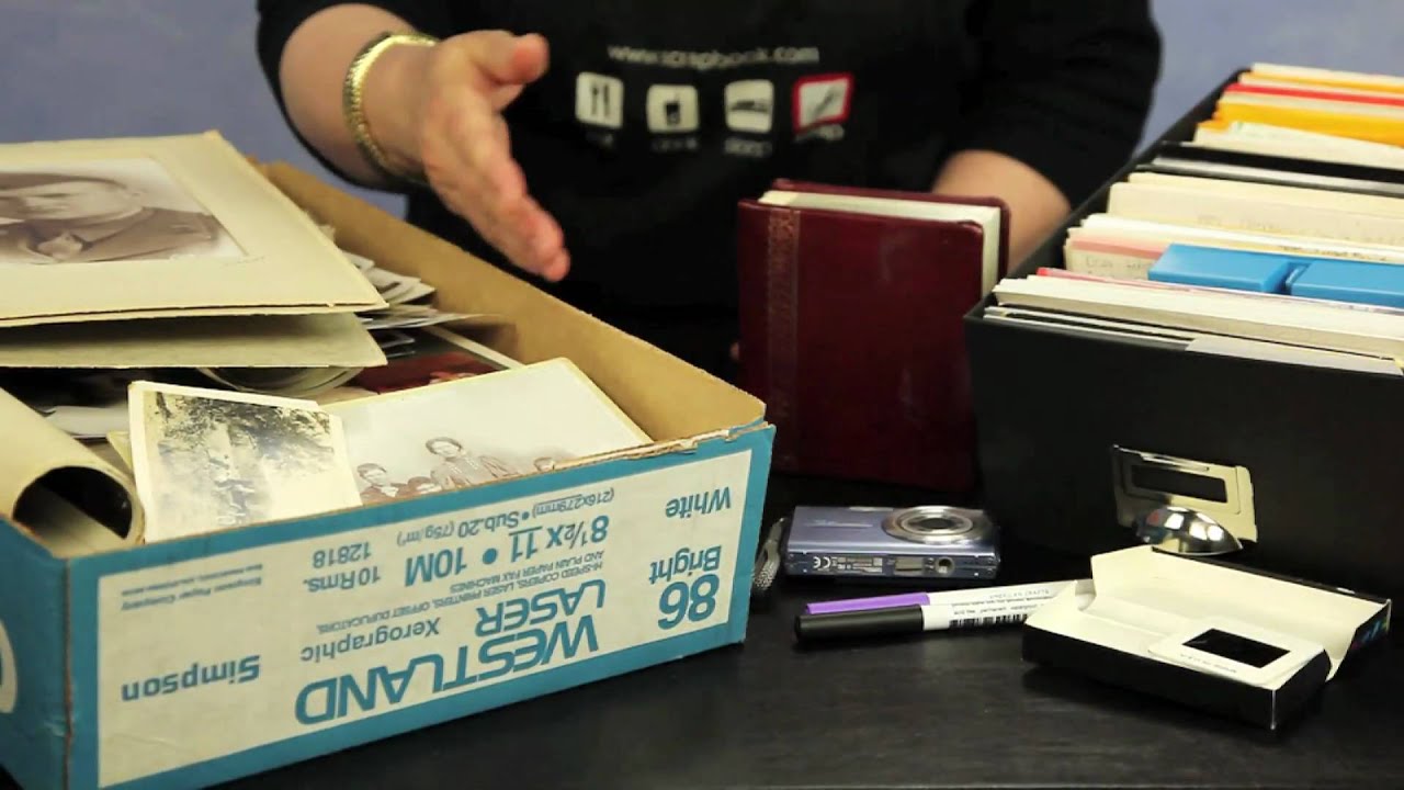 Beginner Scrapbook Tutorials - Part 3 - From Boxes to Books