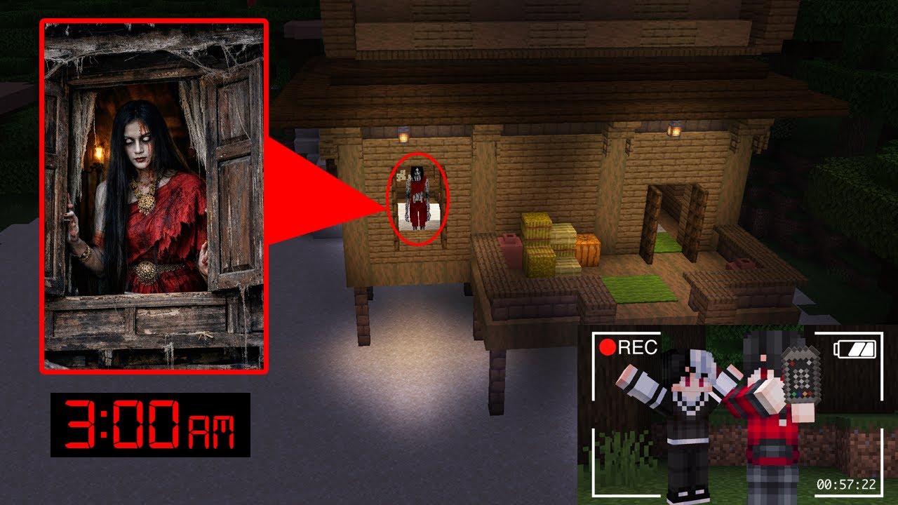 ถ้าเกิด!! บินโดรนสูง แต่กับเจอ ผีแม่นาคไทย ในบ้านเรือนไทย - (Minecraft สิ่งแปลกๆ)