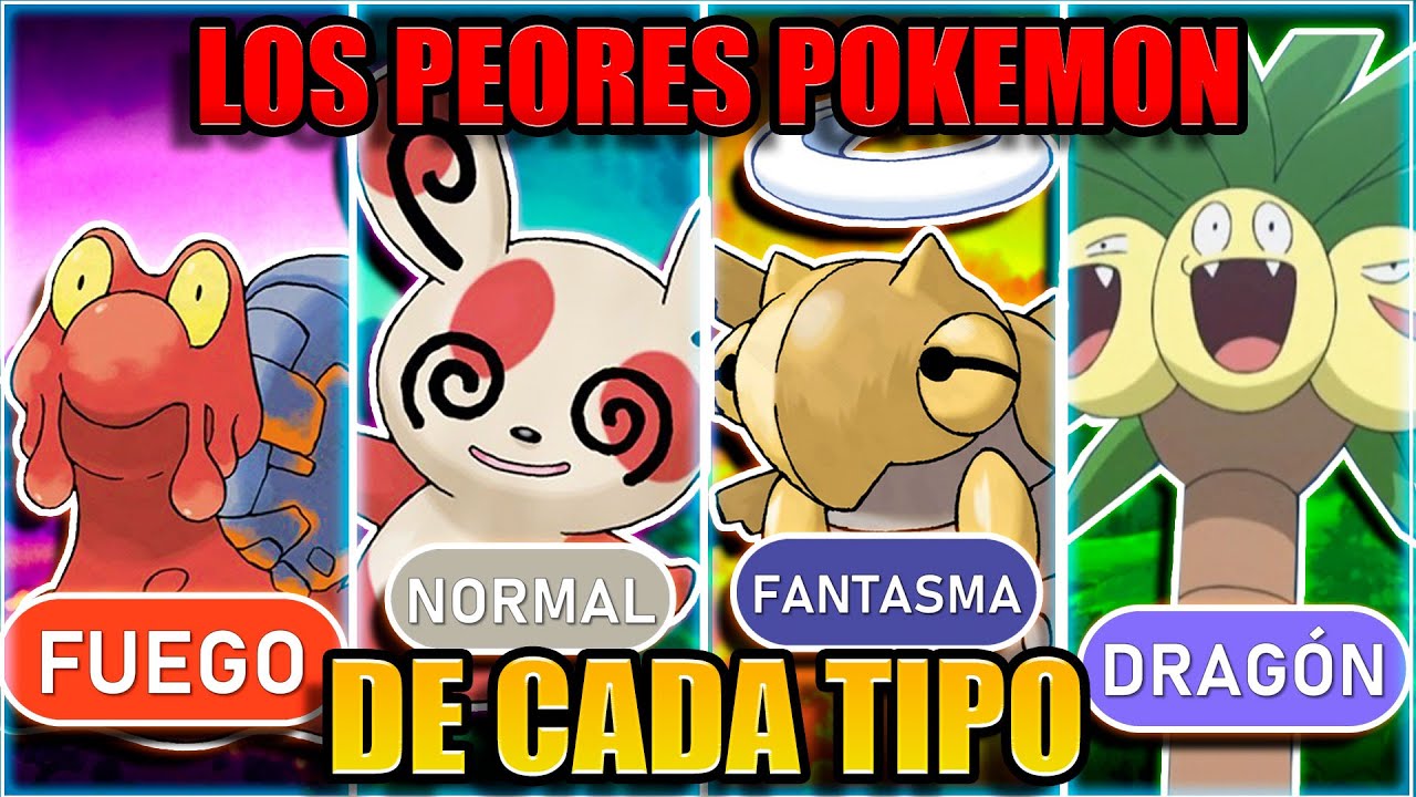 LOS PEORES POKÉMON de CADA TIPO en COMPETITIVO