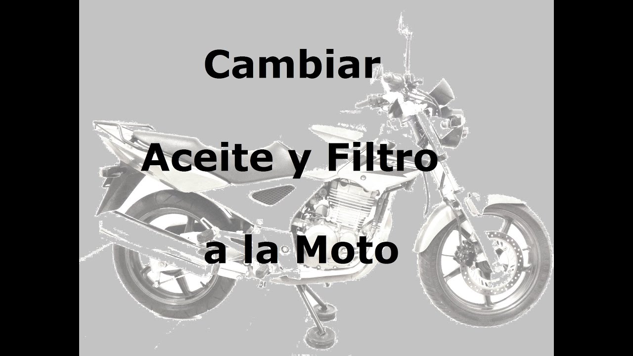 Cambio de Aceite y Filtro en Moto - Honda cbx 250 Twister - cbf 250