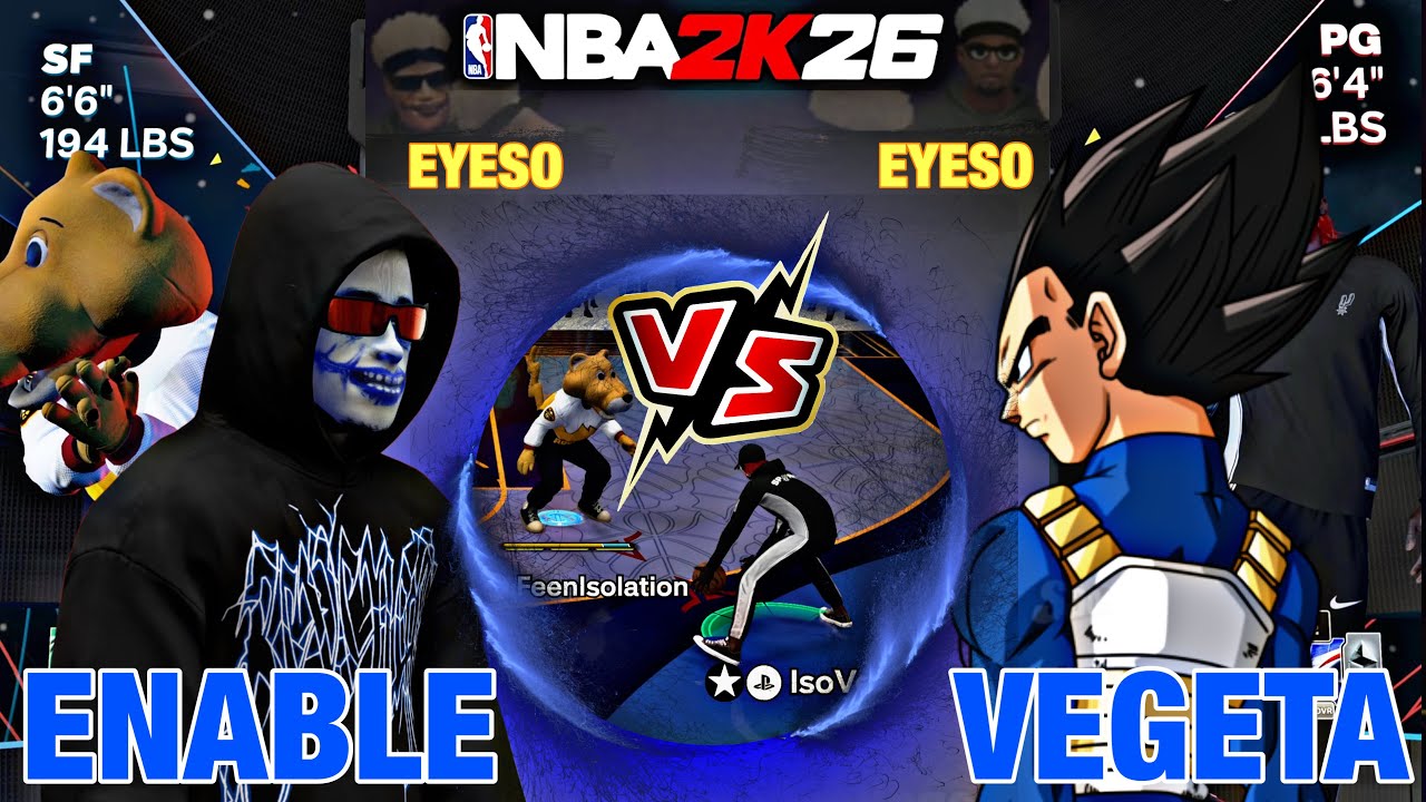 ENABLE VS VEGETA…I RAN INTO THE HOMIE IN A 1 V 1 ALL ISOLATION MATCHUP IN NBA2K26*BLU FEEN VS SAIYAN