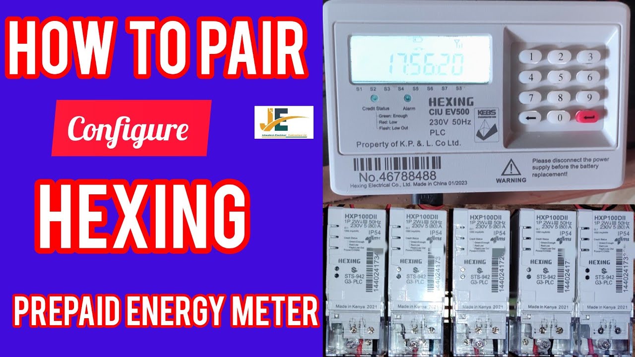 How to Pair/Configure HEXING prepaid Energy meter. #electrical #pair #configure #token