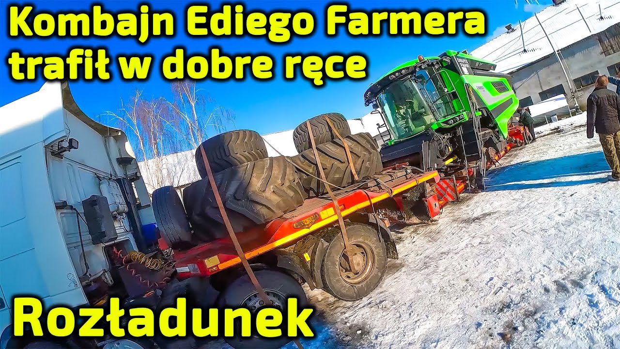 Kombajn Deutz  już ma nowy dom A Edi ma nowy kombajn Rostselmash Vector 425 od Korbanek