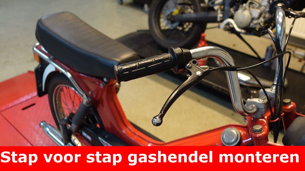Tomos A35 gashendel / remhendel monteren (how to)
