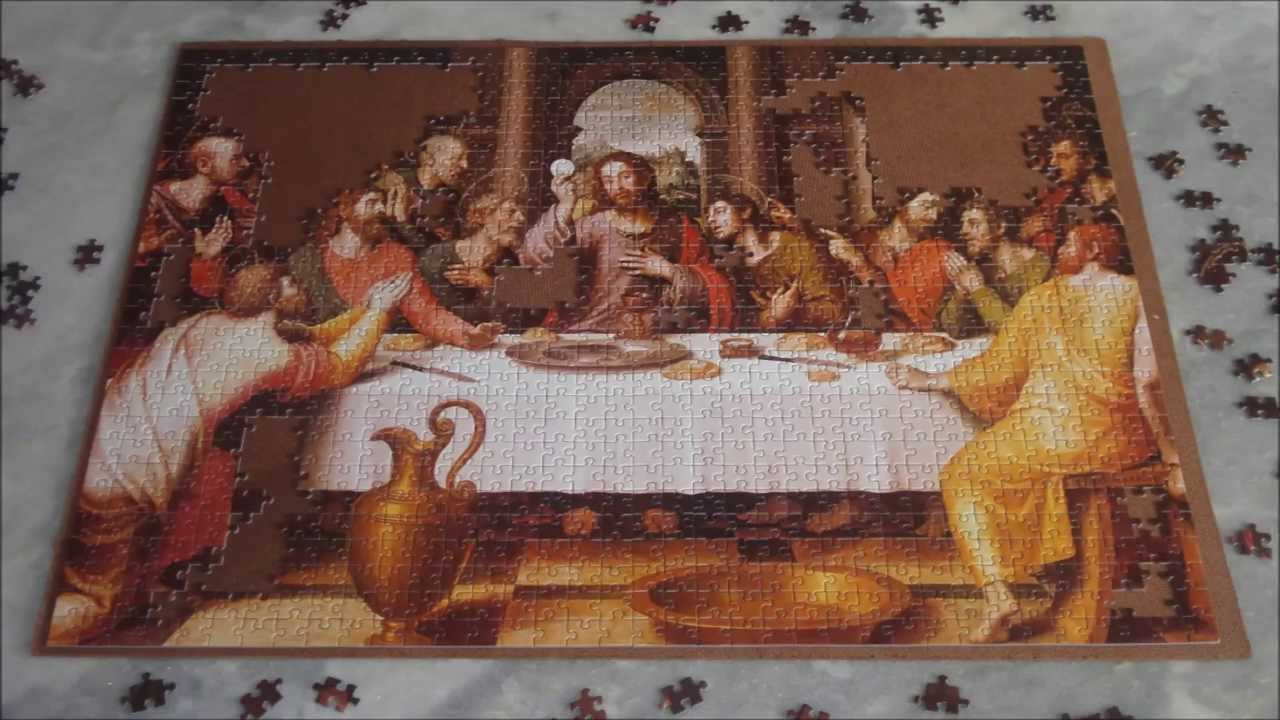 Puzzle#Last Supper(1.000 Pieces)//Quebra cabeça #Santa Ceia(1.000 Peças)