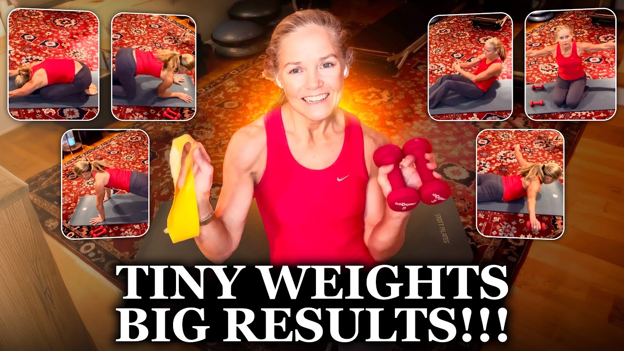 Amazing Pilates Strength & Tone | 3lb Weights & Mini Band | Moira's Fitness