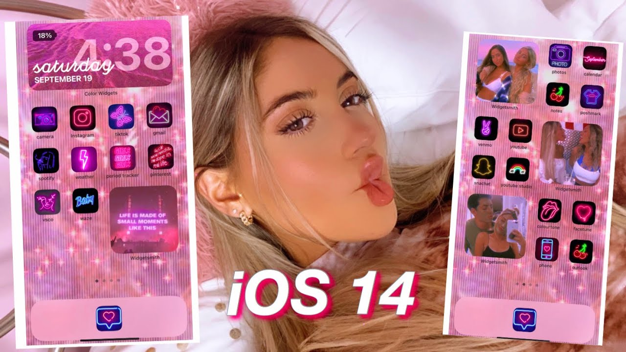HOW TO CUSTOMIZE YOUR IPHONE WIITH iOS 14!! *simple & aesthetic*