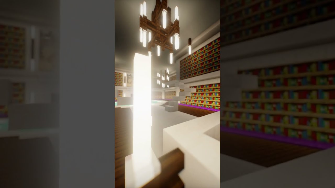 Minecraft Beauty and the Beast Library 📚✨ | Relaxing Build & Music 