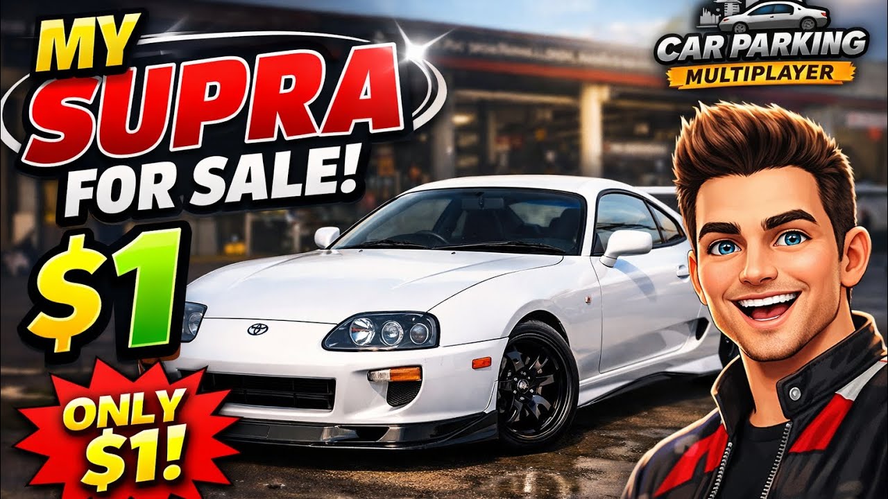 Selling my supra only in 1$ in car parking multiplayer 😄 #sellingcar #cpm #games 