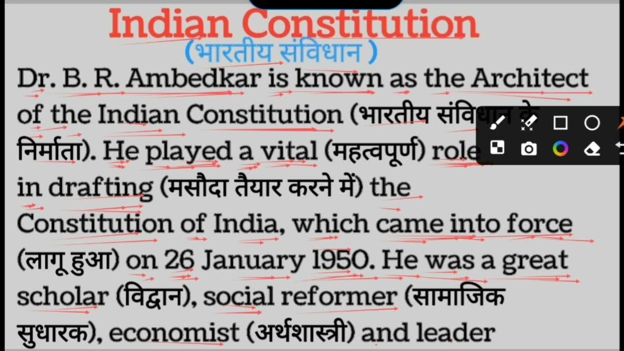 Indian Constitution,english reading paragraph english reading practice @Englishreadingpractice 