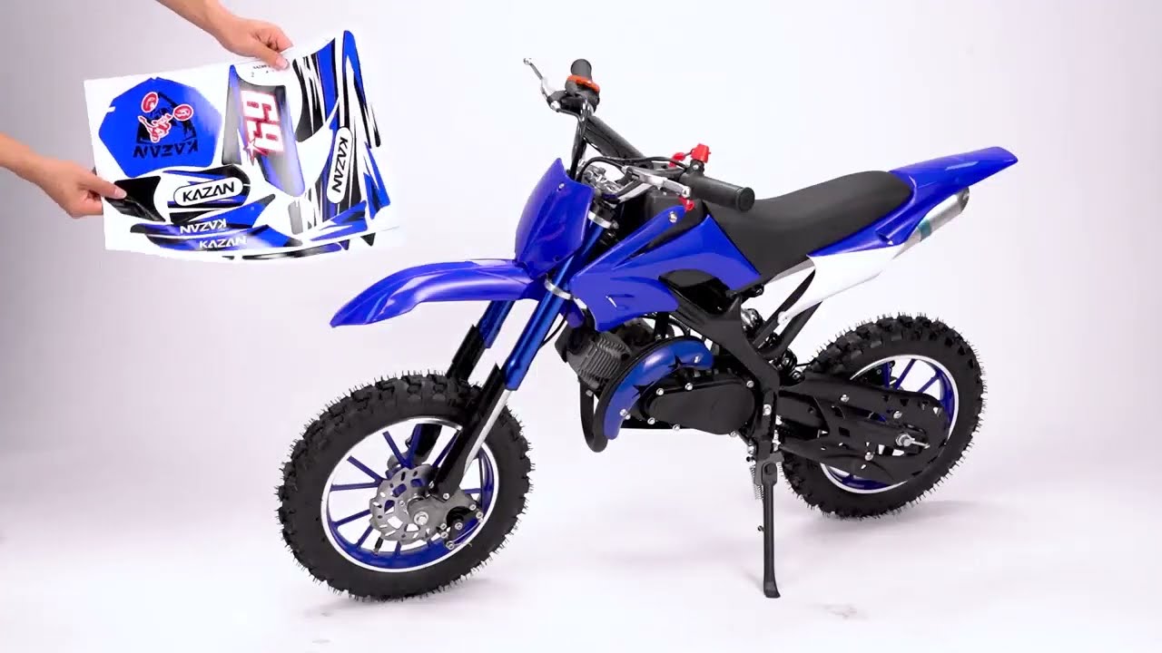 How to assemble a complete 49cc mini dirt bike.