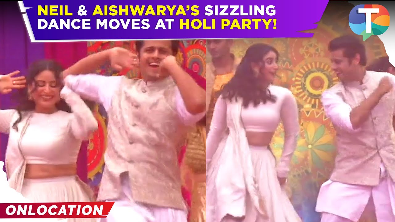 Neil Bhatt & Aishwarya Sharma’s ROCKING dance performance for Holi party on the sets of Suhaagan