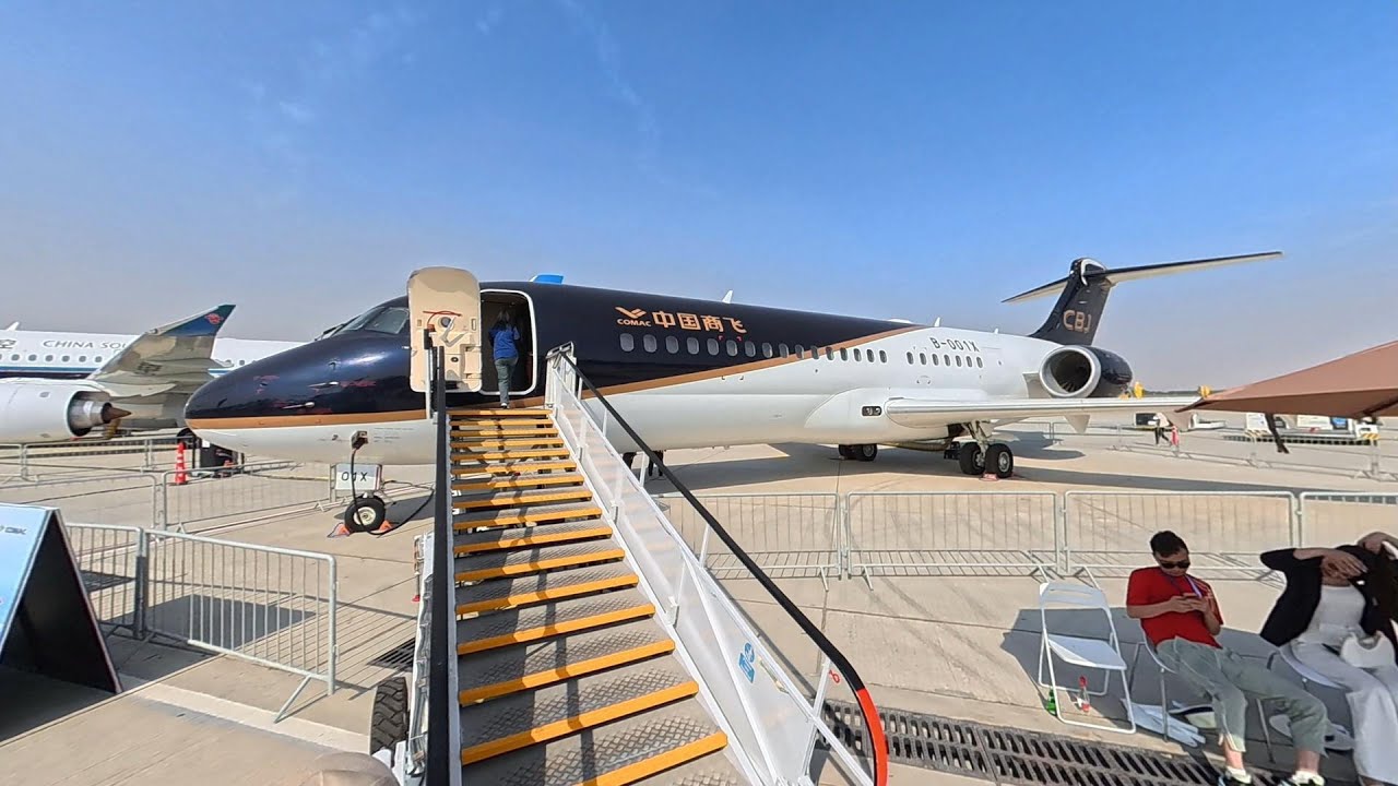 The Comac Family China's plane  At Dubai Air Show 2025