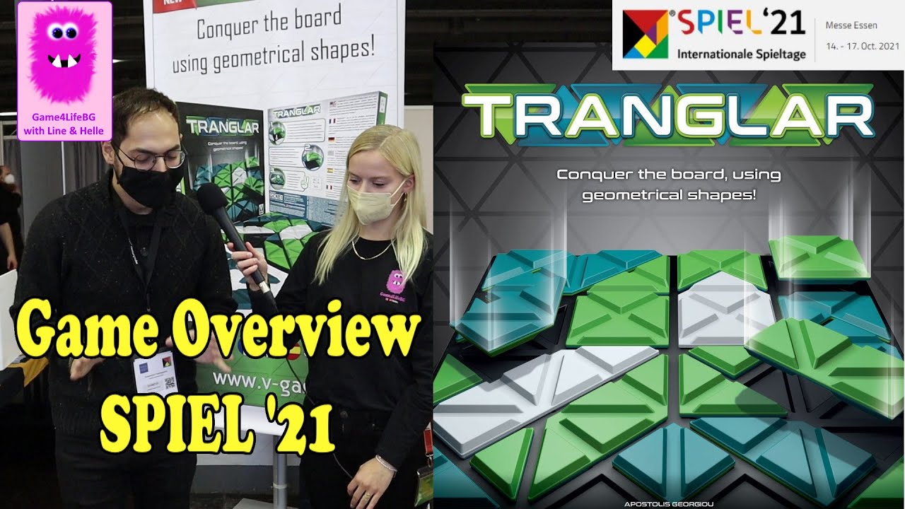 Tranglar Game Overview at Essen SPIEL '21 - New Game Releases