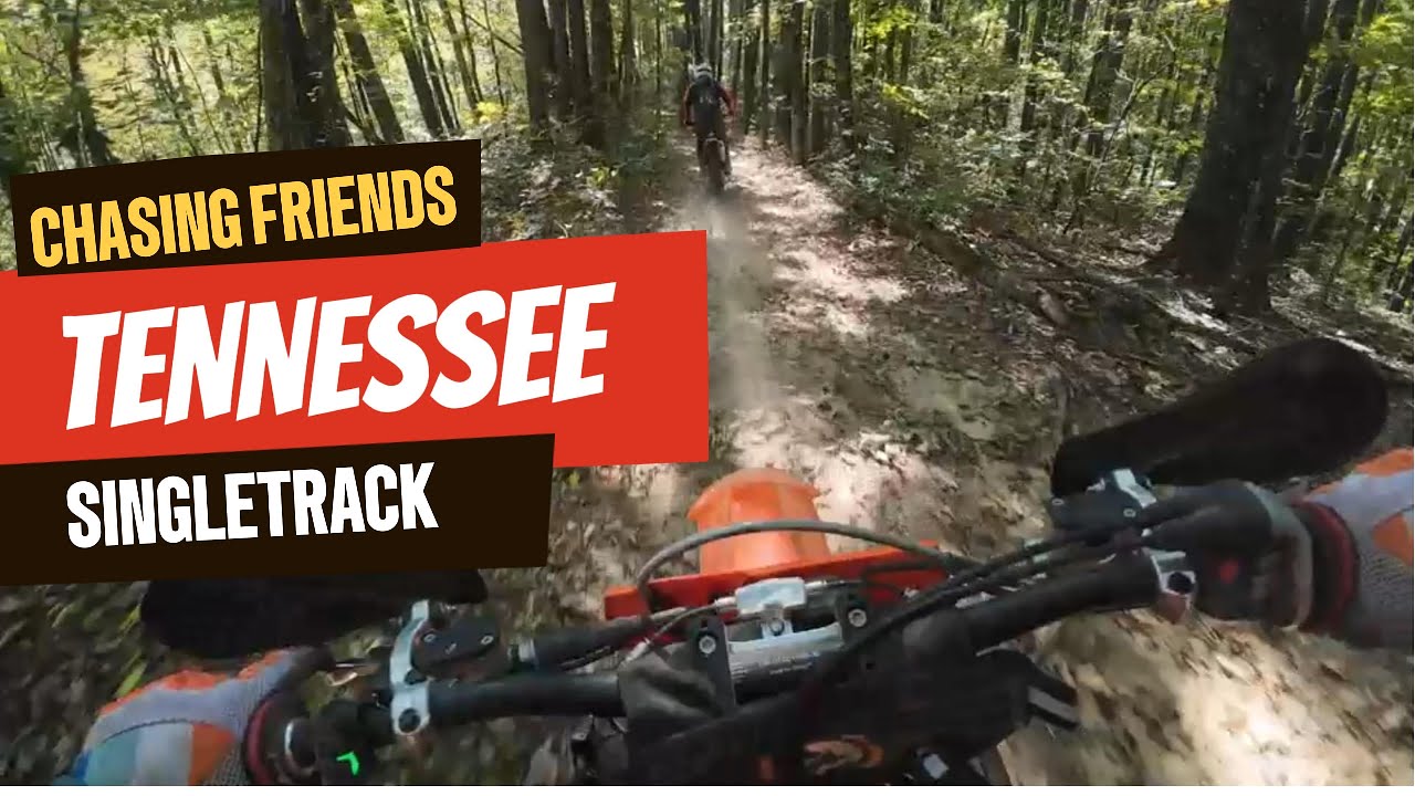 RIDING Tennessee's MOST EPIC Single-track trails with friends. #dirtbike #trailriding #travel #ktm