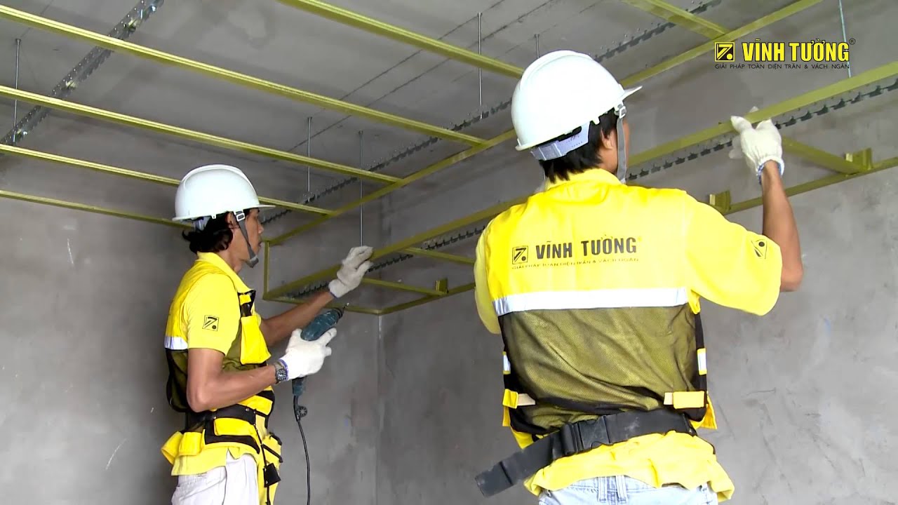 Trần thạch cao giật cấp kín Vĩnh Tường BASI (2014 - cũ)