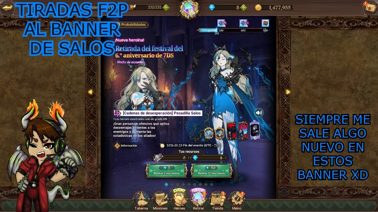 7DSGRAND CROSS|| BANNER SALOS|| SIEMPRE ME LLEGA ALGO NUEVO, PERO NO LO QUE BUSCO