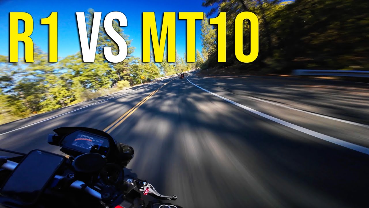 R1 vs MT10 Canyon Run (Pure Exhaust)