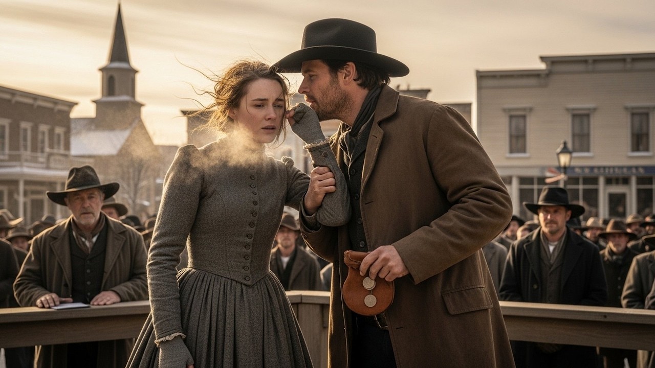 She Was Auctioned In Winter, A Cowboy Bid Everything And Whispered 