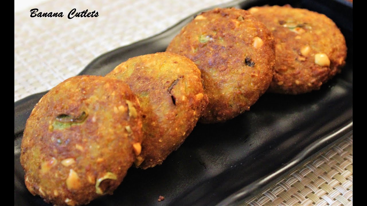 कच्चे केले के कुरकुरे कटलेट |Raw Banana Crispy Cutlets Recipe | Kacche kele ki Satvik recipe |