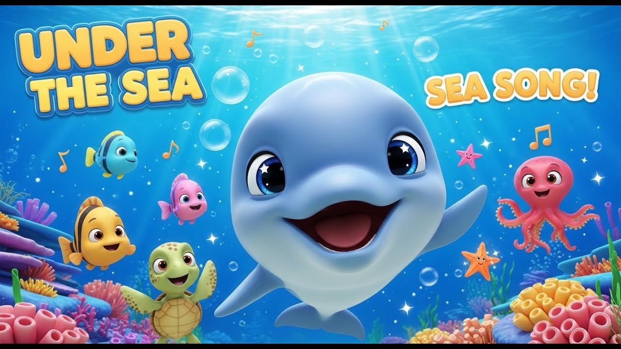 Under the Sea Song 🌊🐬 | Ocean Dance Song for Kids | Nursery Rhymes
