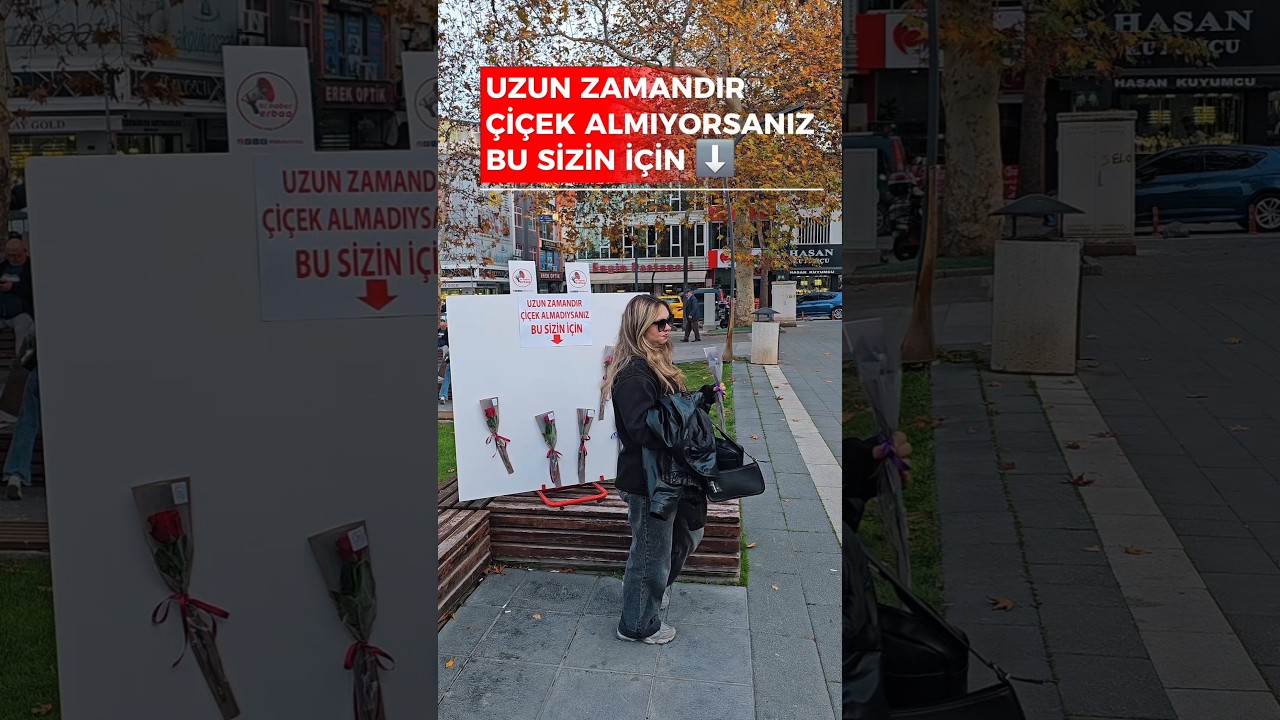 Uzun zamandır çiçek almıyorsanız bu sizin için 🤍🍀 #erbaa #sevgi #gündem