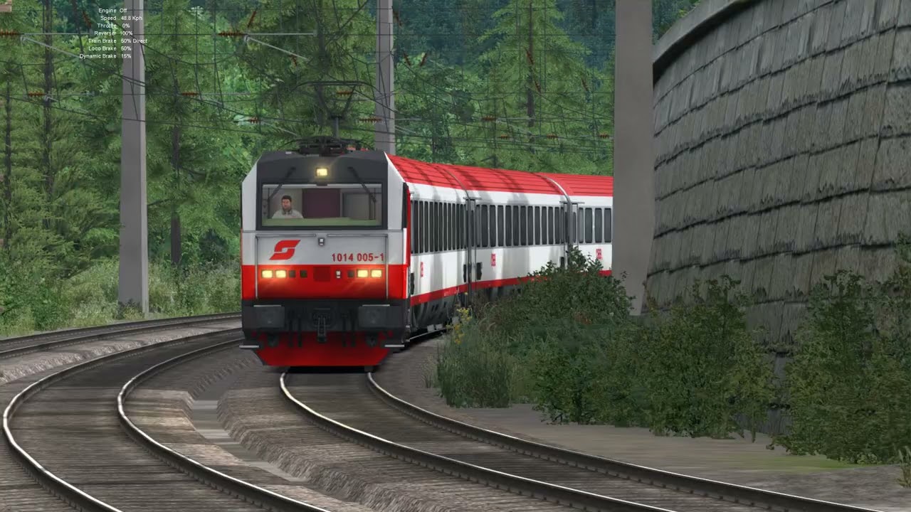 OBB 1014 005 1 Passenger Service at Breitenstein
