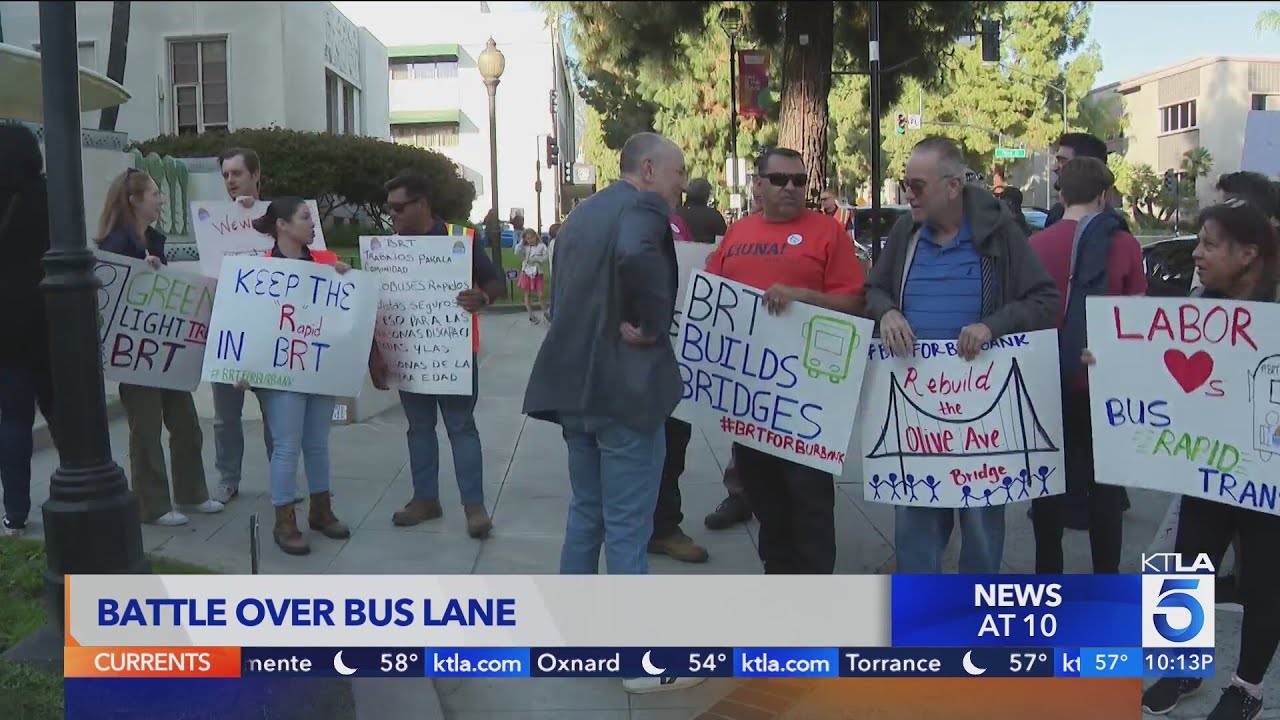 Battle over bus lanes in Burbank