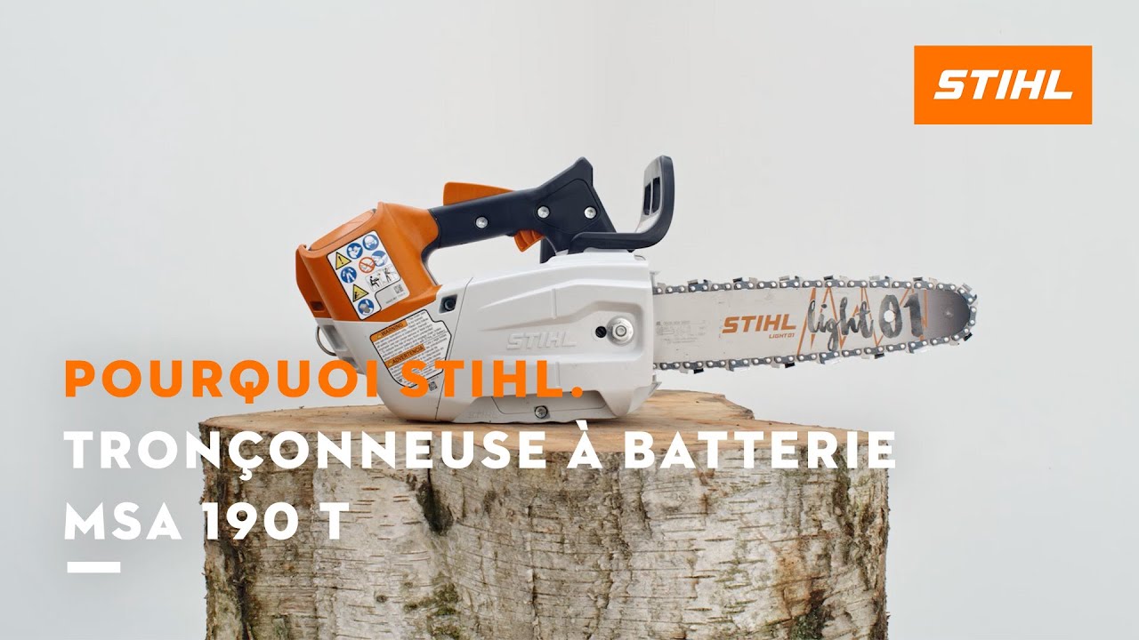 Tronçonneuse à batterie MSA 190 T : puissante, compacte et maniable pour l'élagage | STIHL
