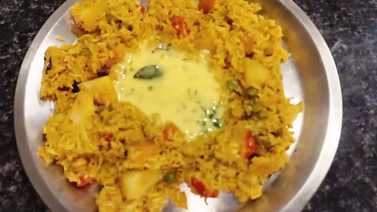 मसाला आलू भात रेसिपी के साथ दही कढ़ी | yummy recipe | #cooking #food #recipe || आलू भात || #viral 🙏🙏