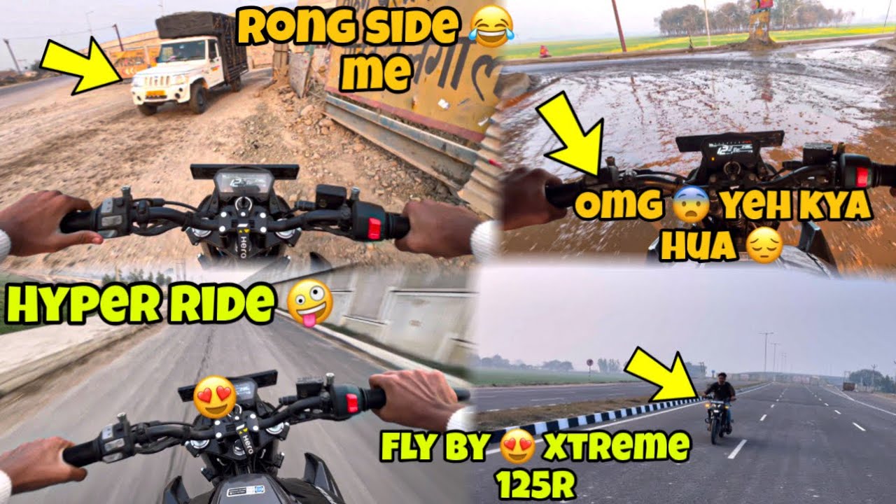 Hyper Ride 😍 Fly By 🫢 Xtreme 125r 🤯 OMG Yeh Kya Hua 😱 
