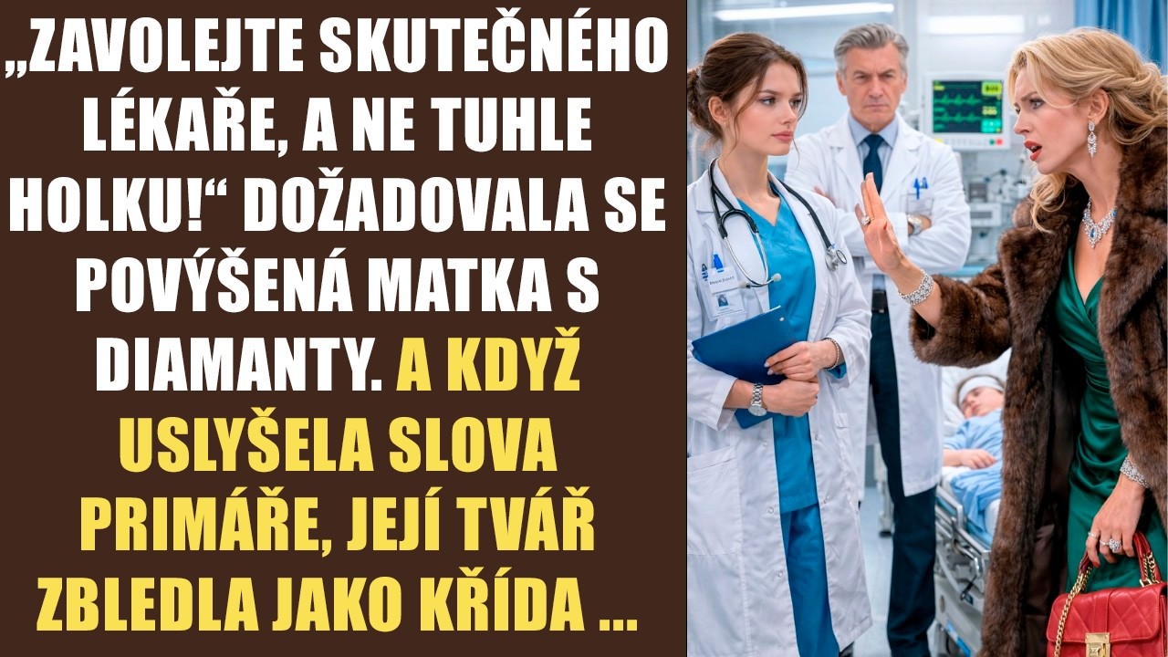 „Zavolejte skutečného lékaře, a ne tuhle holku!“ dožadovala se povýšená matka s diamanty. A když...