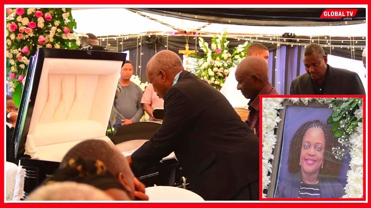HUZUNI: BABA AKIUAGA MWILI wa BINTI YAKE ALIYEFARIKI na MDOGO WAKE AJALI ya NDEGE BUKOBA..