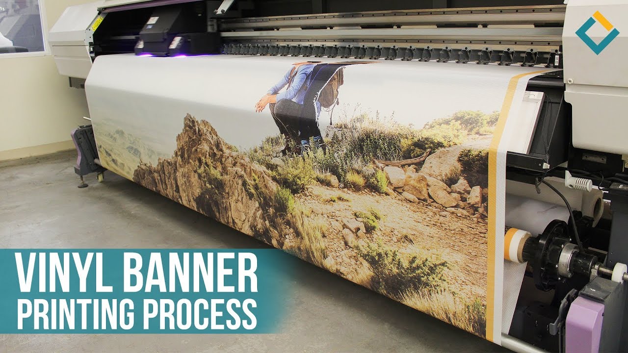 Vinyl Banner printing process With Mimaki inkjet Printer