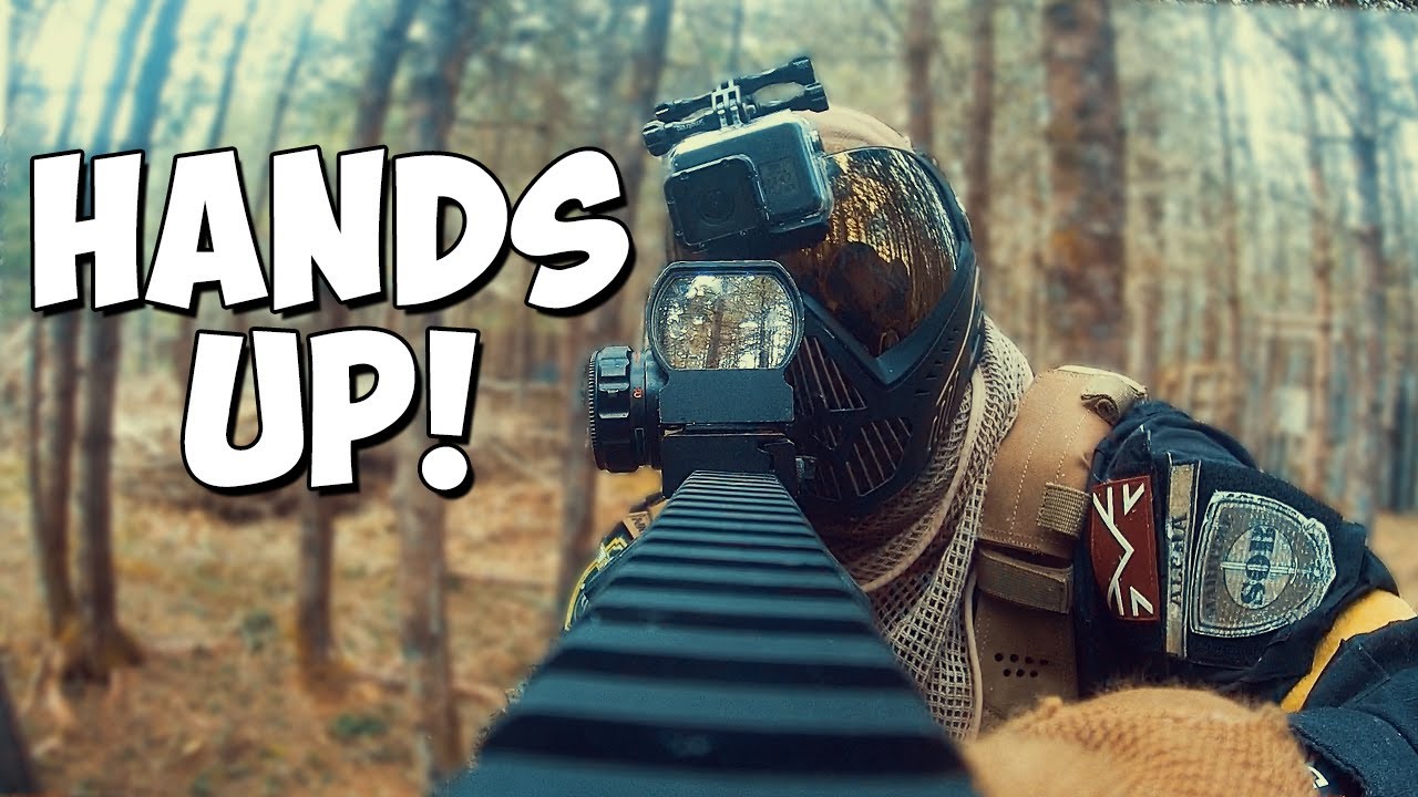 Surrender or Get Shot! | Paintball Wars