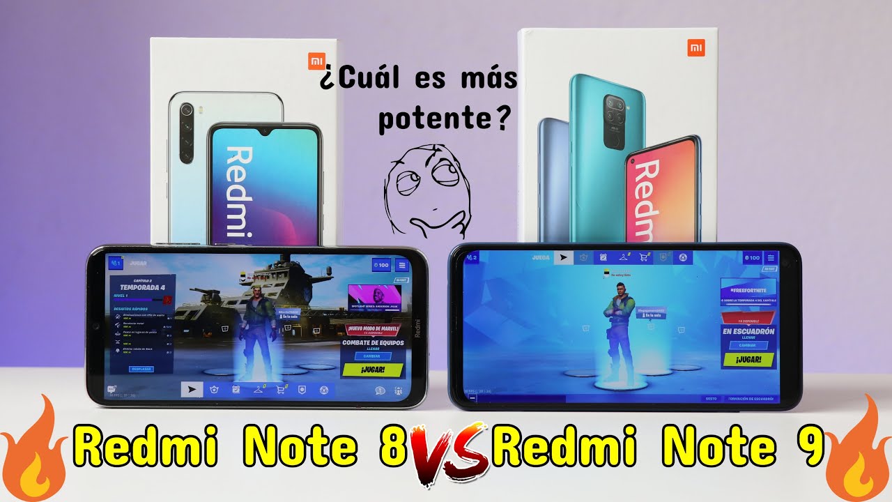 Prueba de Rendimiento Redmi Note 9 VS Note 8 🔥🔥 Fornite 😱 Antutu🔥 Mediatek Helio G85 VS SD 665 😱
