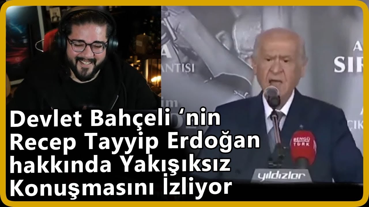 Can Sungur Devlet Bahçeli 'nin Recep Tayyip Erdoğan Hakkında Yakışıksız Konuşmasını İzliyor