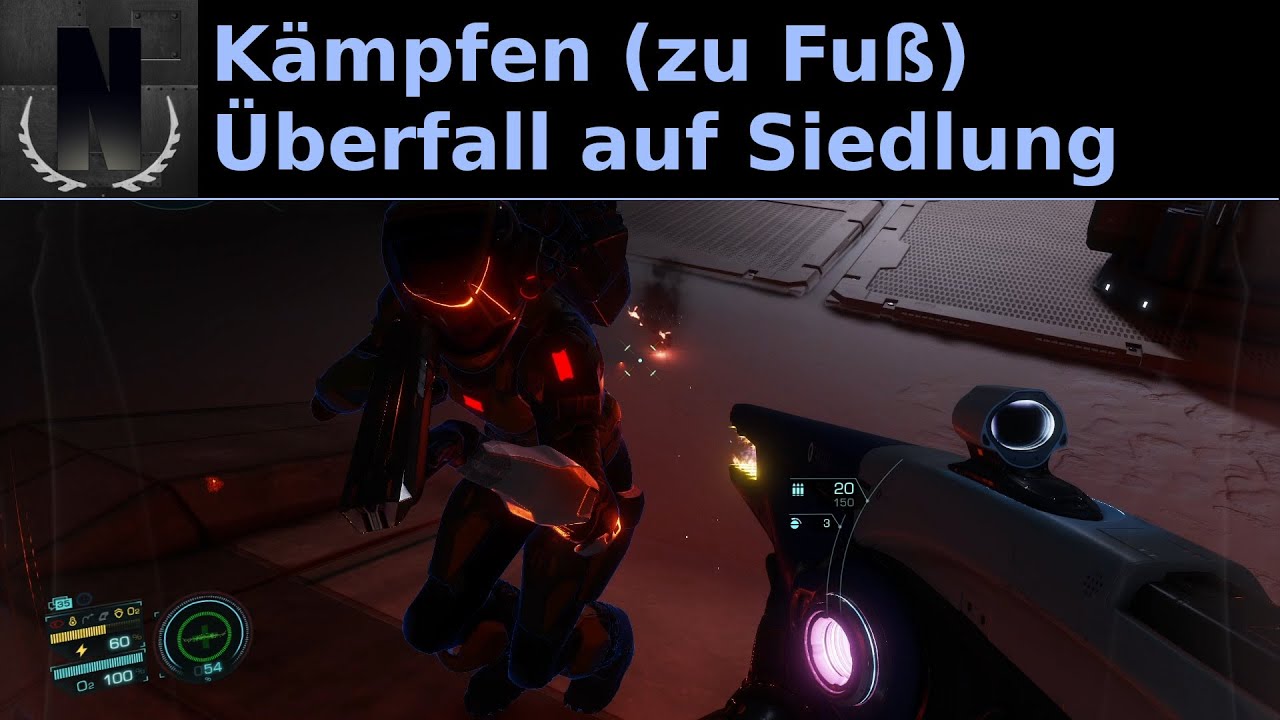 Elite Dangerous Odyssey Alpha - Kämpfen (zu Fuß) und Überfall auf Siedlung
