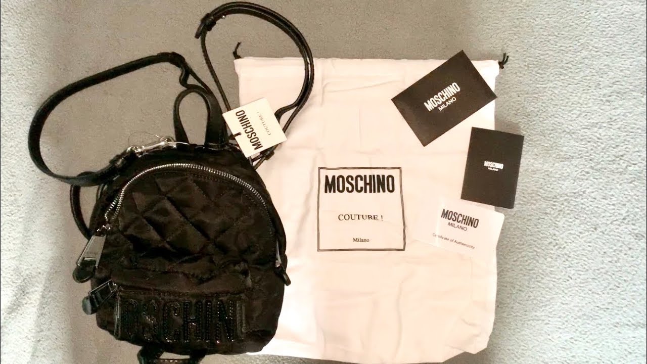 MOSCHINO Couture mini backpack UNBOXING.