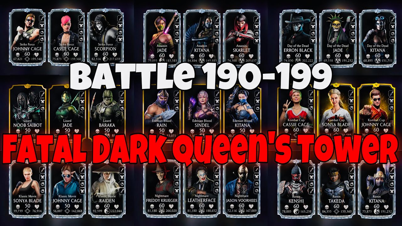 Team Lizard,Edenian Blood,Nightmare,Klassic Movie,Assassin,Ronin,Kombat Cup,Strike Force,Day of Dead
