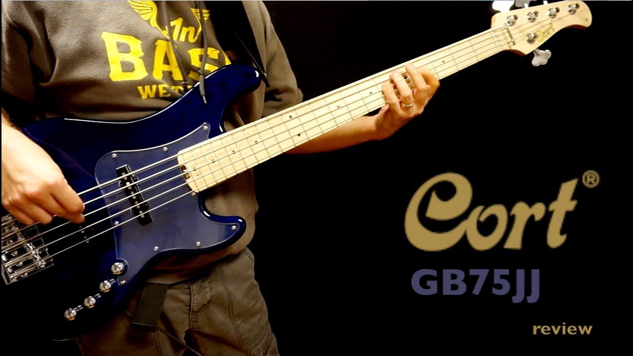 Cort GB75JJ five string bass review/demo