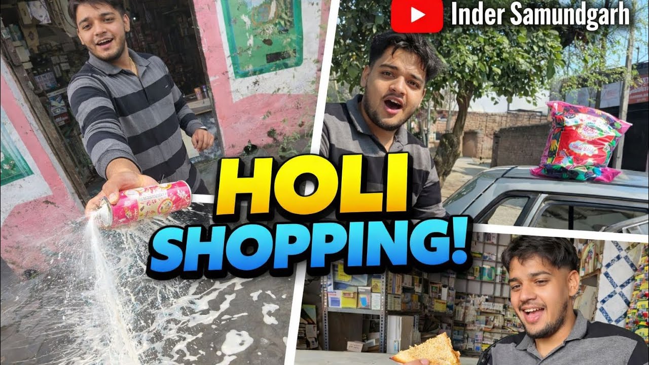 Loo g mitrro ajj kite apa holi di shopping 🛍️// nlle kitta jassi nll enjoy with colour 🧟