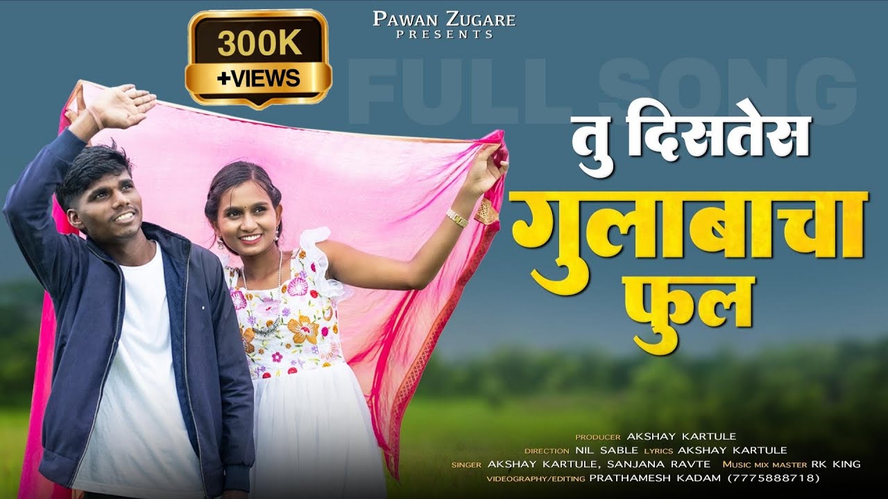 तू दिसतेस गुलाबाचा फूल / Tu Diste gulabach phul,Full song Darshana Zirva Pawan Zugare #lovesong 