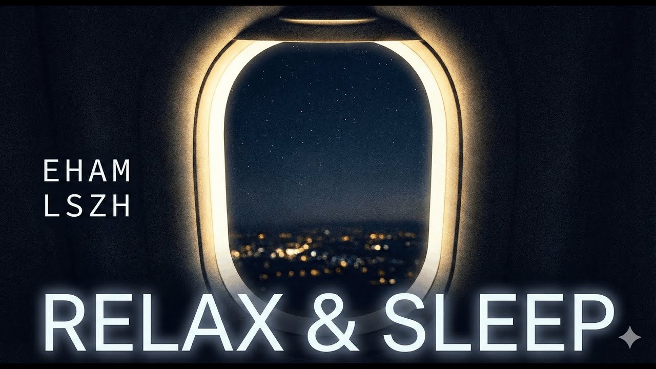Night Flight | Steady Engine Sound | Relax & Sleep