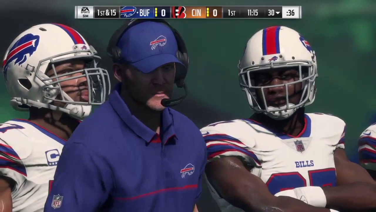 Madden 18 - Buffalo Bills vs Cincinnati Bengals - Full Game Simulation Nation